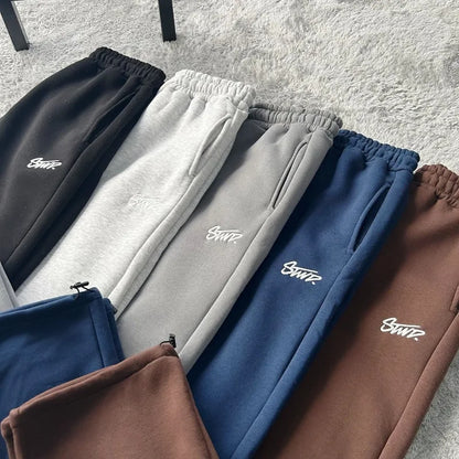 loose straight led trackpants