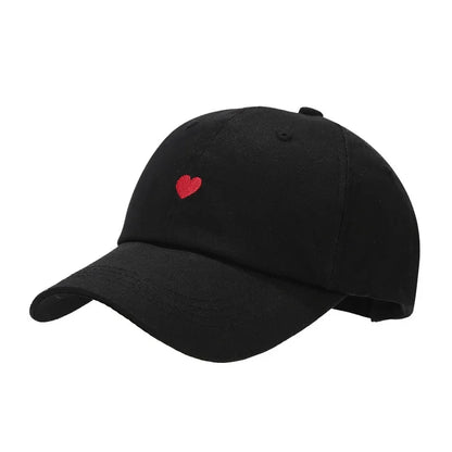 Baseball Caps Heart Love Embroidered Visor Hats