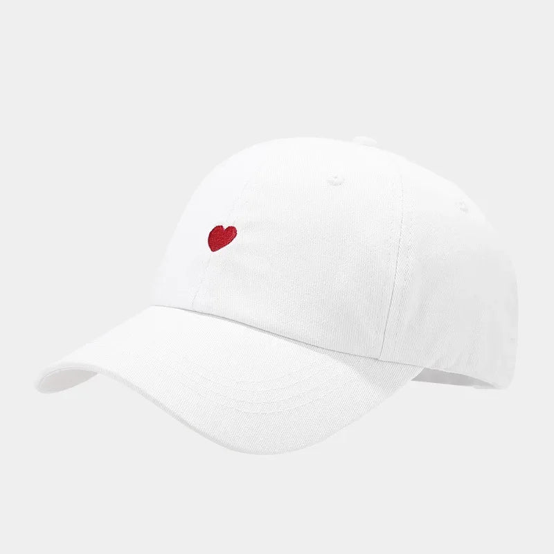 Baseball Caps Heart Love Embroidered Visor Hats