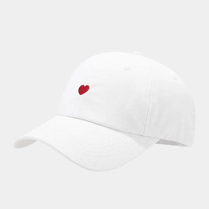 Baseball Caps Heart Love Embroidered Visor Hats